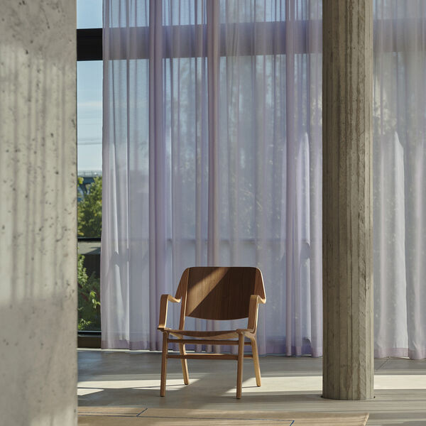 AX HM11 Lounge Chair, lacquered oak/walnut, &Tradition