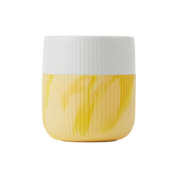 Fluted Contrast Marble Mug 35 cl, bright sun, Royal Copenhagen