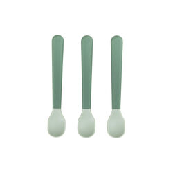 Foodie Easy-grip Baby Spoon 3-pack, green, Done by Deer
