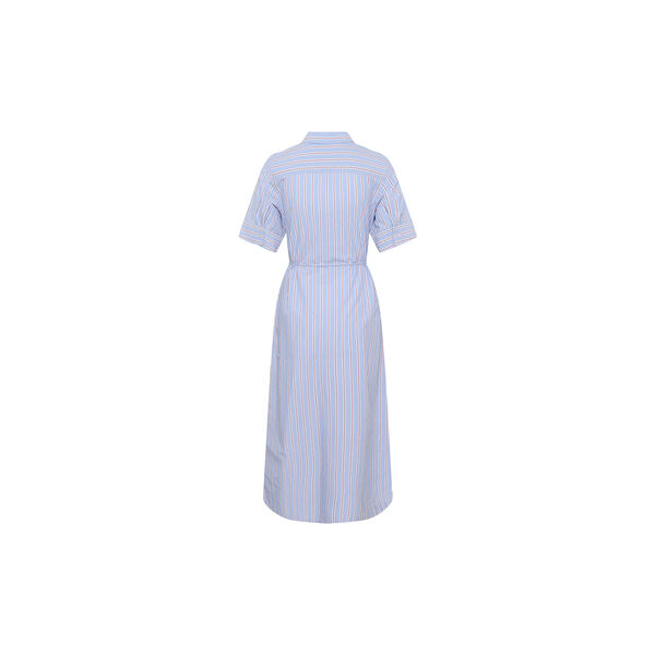 BeveraPW Dress, blue burnt russet stripe, Part Two