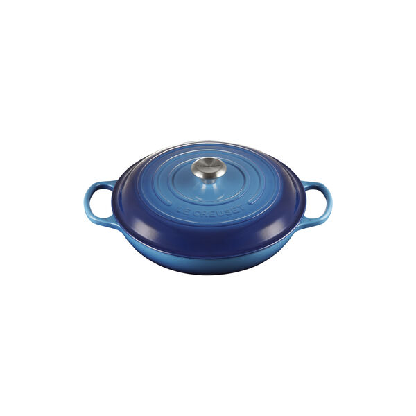 Signature cast iron buffet pot 30 cm, azure blue, Le Creuset