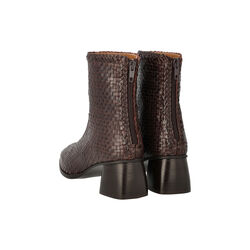Bootie, dark brown braid, ANGULUS