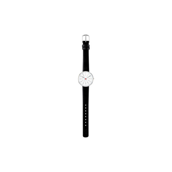 Bankers Wrist Watch, white/steel/black Bankers Wrist Watch, white/steel/black, Arne Jacobsen Watches