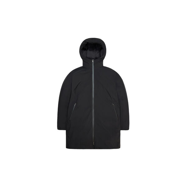 Sarna Long Puffer Jacket W4T4, Black, Rains