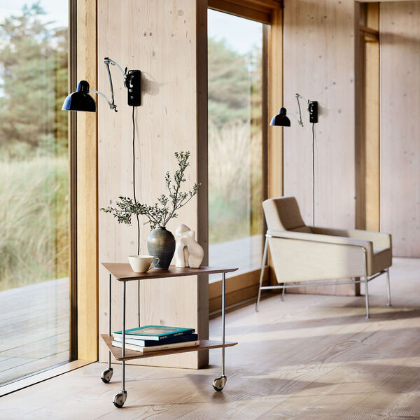 KAISER idell&trade; 6559-W Wall Lamp, black/chrome, Fritz Hansen