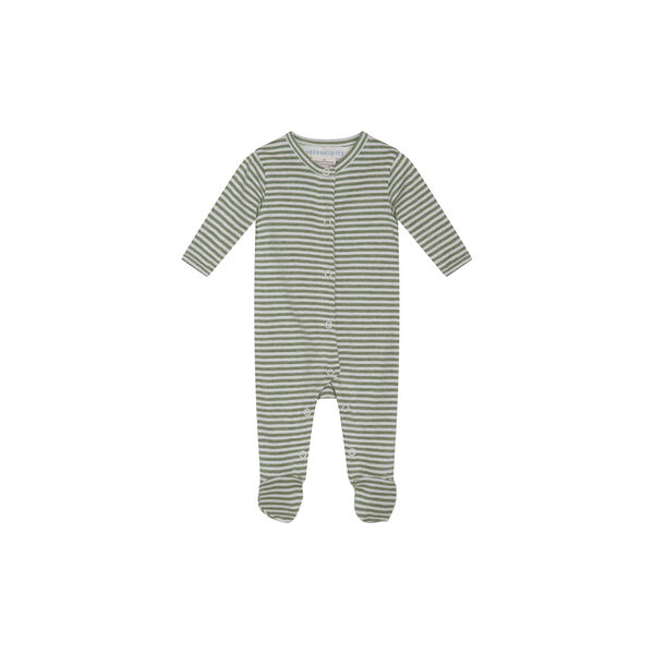 Newborn Suit W. Feet | Moss/Offwhite, Serendipity
