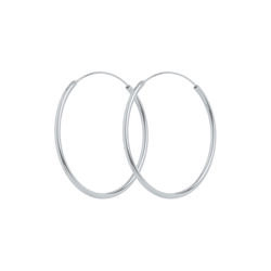 Mini Plain Hoops, silver, Pernille Corydon Jewellery