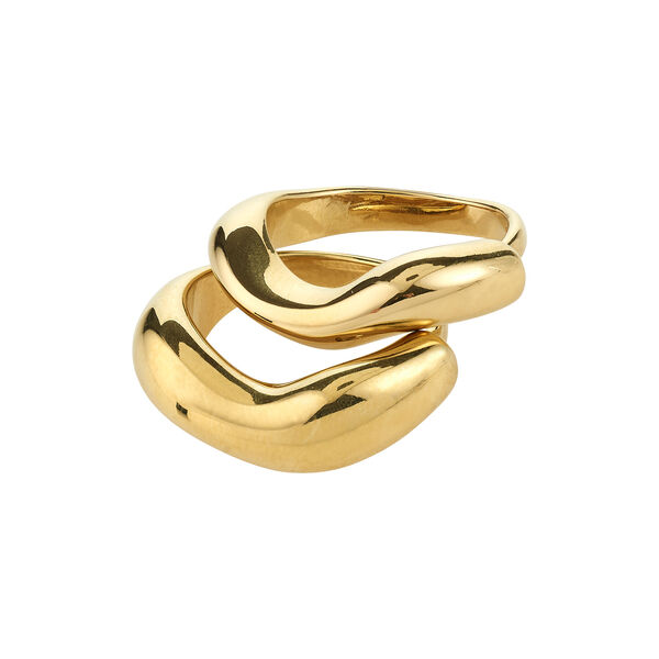 CALLAWAY rings 2-in-1 set, gold plated, Pilgrim