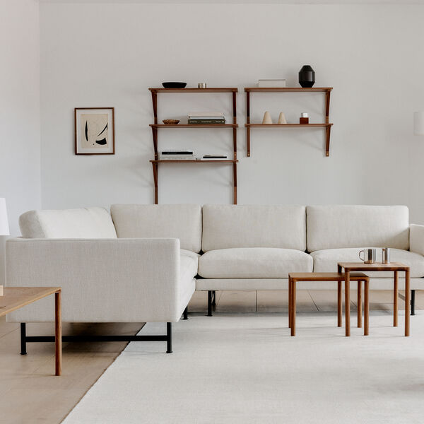 562D Calmo Elements Sofa, Ecriture 0210/black steel, Fredericia Furniture