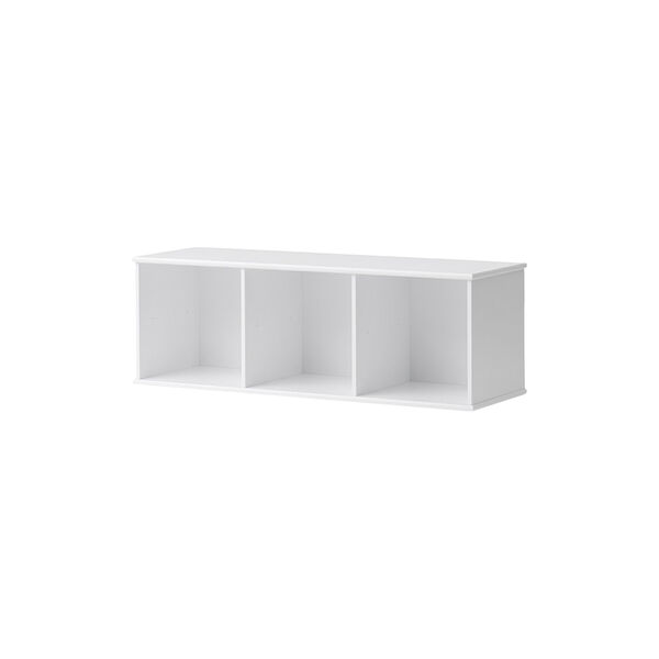 Wood Shelving Unit 3x1 Horizontal with Support, Oliver Furniture