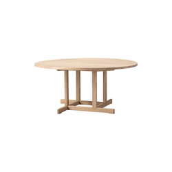 BM80 Mogensen Coffee Table &Oslash; 120 cm, soap treated oak, Fredericia Furniture