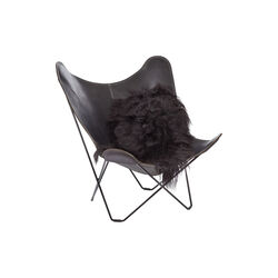 Icelandic Long Wool Sheepskin, black, NATURES Collection