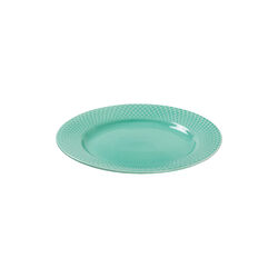Rhombe Color Lunch Plate Ø 21 cm, aqua, Lyngby Porcelæn