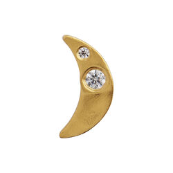 Petit Bella Moon Earring Single, gold, Stine A Jewelry