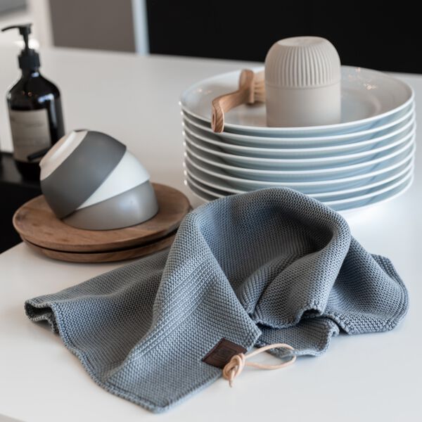 Knitted Towel, spanish grey Knitted Towel, spanish grey, By LOHN
