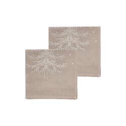 Winterland Napkin, taupe, Södahl