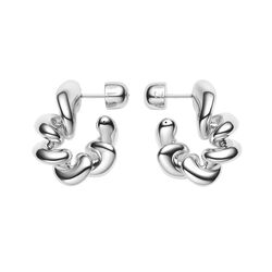 Coil Hoops Medium, silver, Maria Black