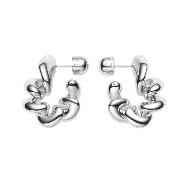Coil Hoops Medium, silver Coil Hoops Medium, silver, Maria Black