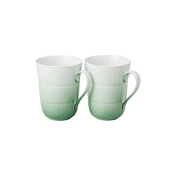 Iris Mug 36 cl. 2 pcs, green, Royal Copenhagen