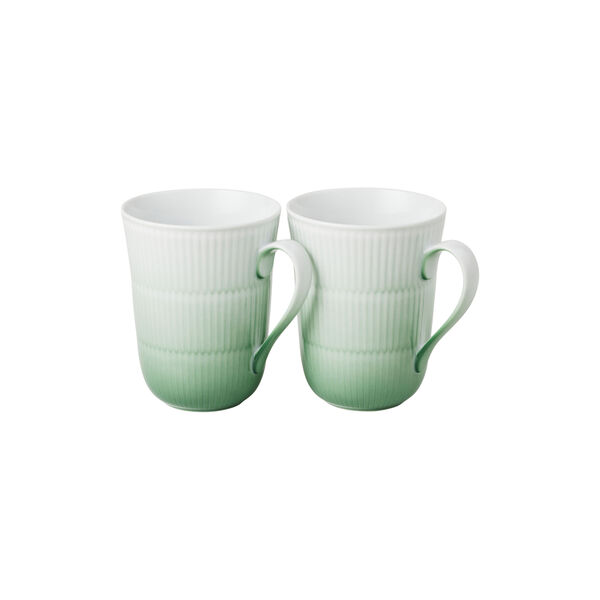 Iris Mug 36 cl. 2 pcs, green, Royal Copenhagen