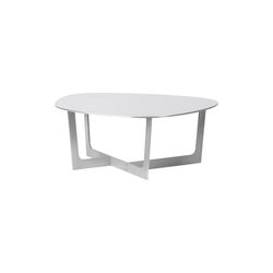 Insula Coffee Table, brushed aluminium, Fredericia Furniture