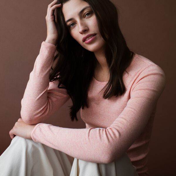 Slim Tee, coral Slim Tee, coral, Serendipity