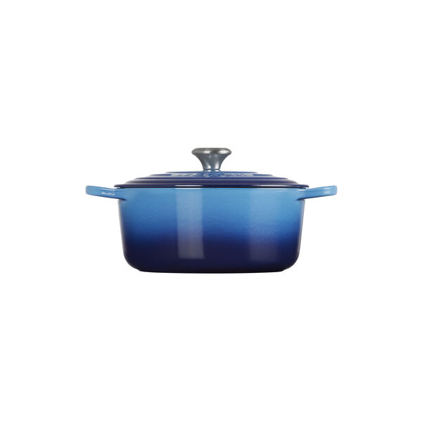 Signature round cast iron pot &Oslash; 26 cm, azure blue, Le Creuset