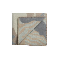 BIRD and FISH Half Size Throw, grey/beige, R&oslash;ros Tweed