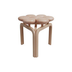 JU01 Utzon Stool, white oiled beech, Fritz Hansen