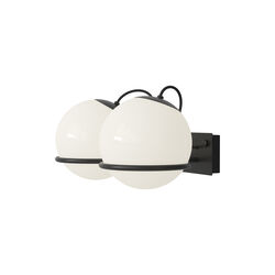 Model 238/2 Wall Lamp, opaline/black, Astep