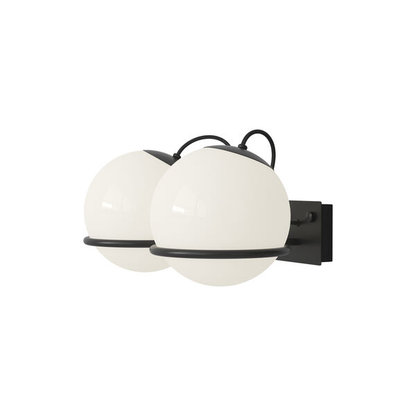 Model 237/2 Wall Lamp, opaline/black, Astep