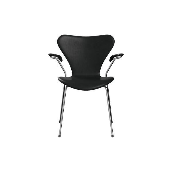 Series 7&trade; 3207 Fully Upholstered Chair, Grace Black, Fritz Hansen