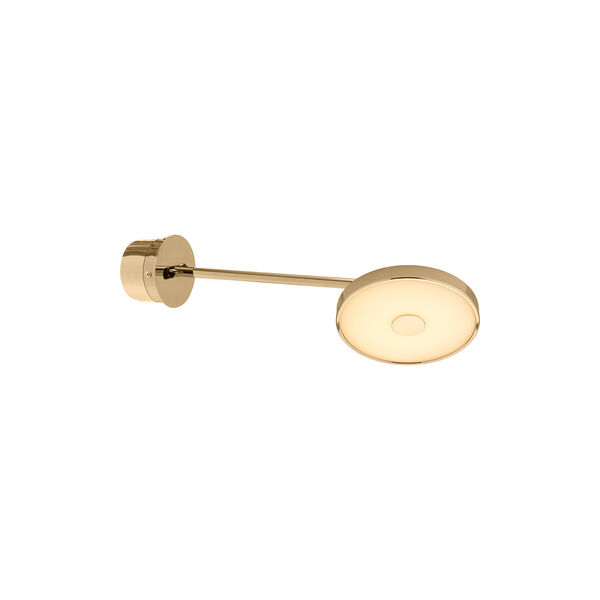 Asteria Long Monochrome Wall Lamp, polished brass, UMAGE
