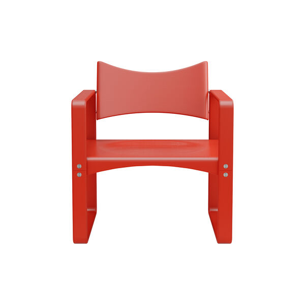 270 F Lounge Chair, red, Verpan