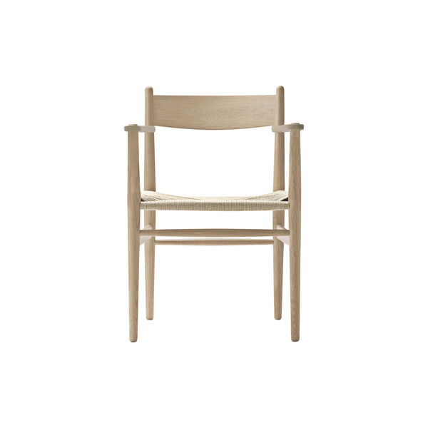 CH37 Dining Chair, white oiled oak/natural, Carl Hansen & S&oslash;n