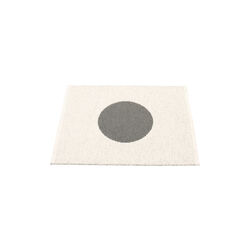 Vera Plastic Rug, charcoal/vanilla, Pappelina