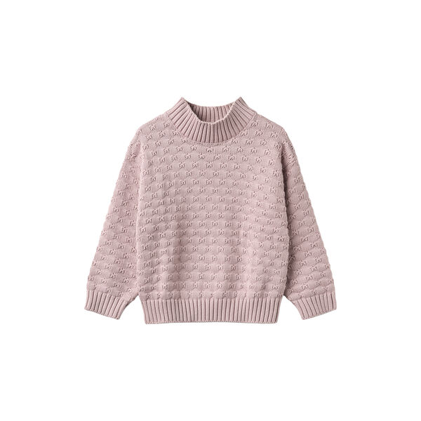 Chunky Knit Pullover Abby, soft lilac, Wheat