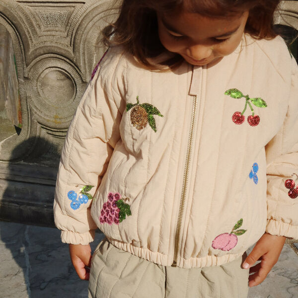 Juno Sequin Bomber Jacket, frapp&eacute;, Konges Sl&oslash;jd