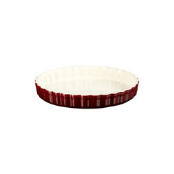 Heritage Fluted Flan Dish, garnet, Le Creuset