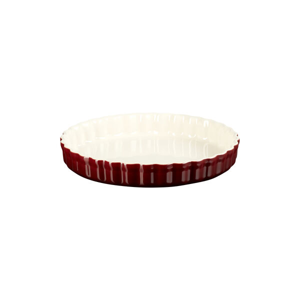 Heritage Fluted Flan Dish, garnet Heritage Fluted Flan Dish, garnet, Le Creuset
