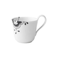 Black Fluted Mega High Handle Cup 33 cl, Royal Copenhagen
