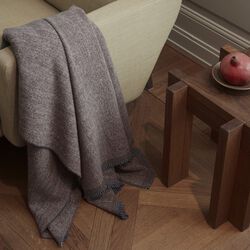 TWILIGHT Throw, brown melange, Georg Jensen Damask