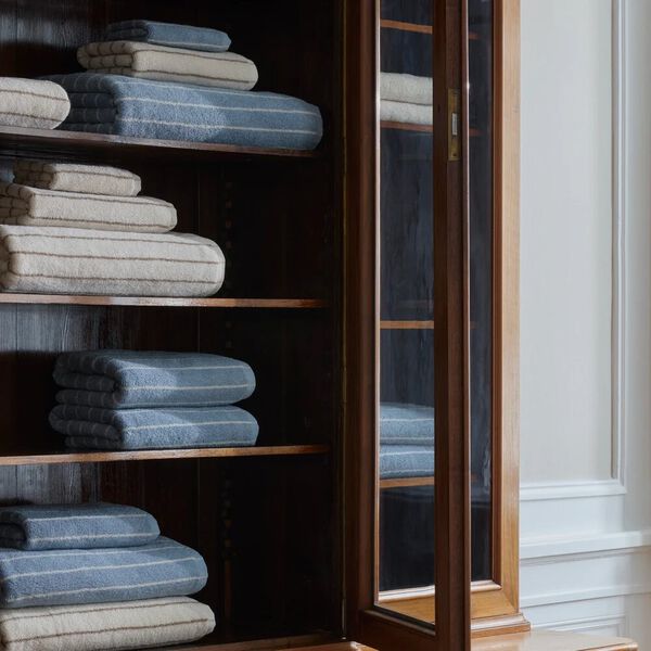 STRIPE 1979 Towel, blue hour, Georg Jensen Damask