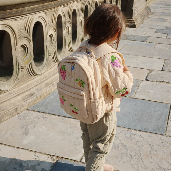 Juno Quilted Sequin Backpack Midi, frapp&eacute;, Konges Sl&oslash;jd