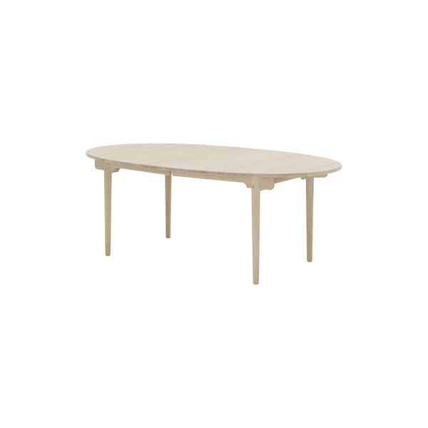 CH338 Dining Table, soap treated oak, Carl Hansen & Søn