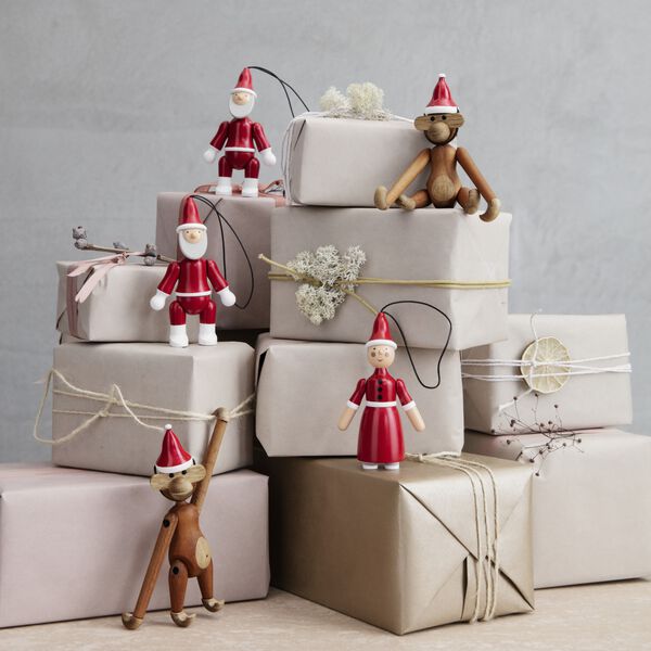 Santa Claus and Santa Clara, red/white, Kay Bojesen Denmark