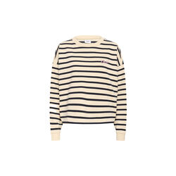 OsiriaSZ Sweatshirt, seedpearl nightsky stripe, Saint Tropez