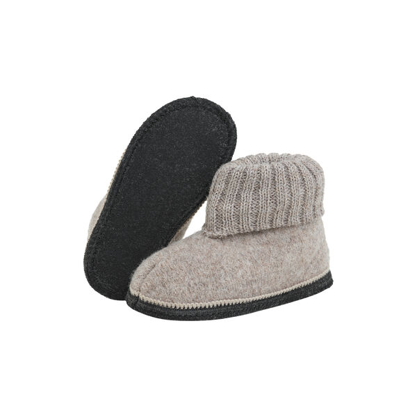Slippers Wool , camel melange, HUTTEliHUT