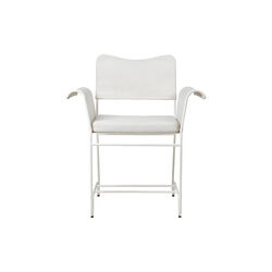 Tropique Dining Chair without Fringes, Leslie Limonta 06/classic white semi matt, GUBI