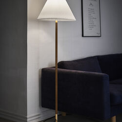 Le Klint 328 Floor Lamp with Paper Shade, smoked oak, LE KLINT
